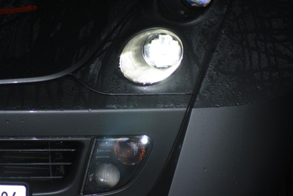 90 mm LED Fernlichtscheinwerfer  mit LED Positionsleuchte (1 Paar) Smart roadster